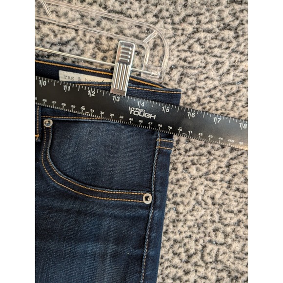 RAG AND BONE High Rise Skinny Jeans Indigo Dark wash Womens 30 - Picture 7 of 9